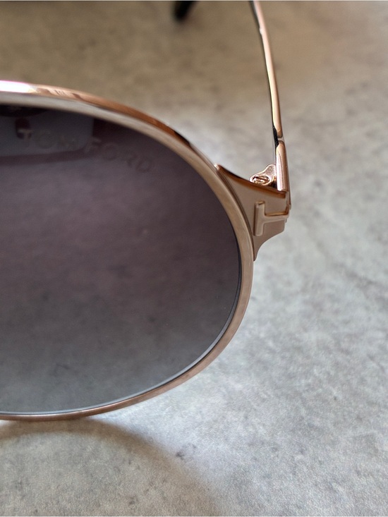 Tom Ford Gaia TF1174 28K Rose Gold Aviator Sunglasses Italy w/ Case NWT main image 8